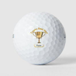 Trophy Cup für einen Trophäen 'Trauzeuge'. Golfball