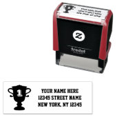 Trophy-Cup-Rücksendeadresse-Selbstfärbung Briefmar Permastempel (Beispiel)