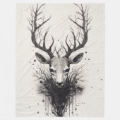 "Trophy Deer" Fleecedecke (Vorderseite)