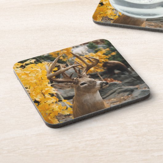 Trophy Deer Getränkeuntersetzer (Linke Seite)