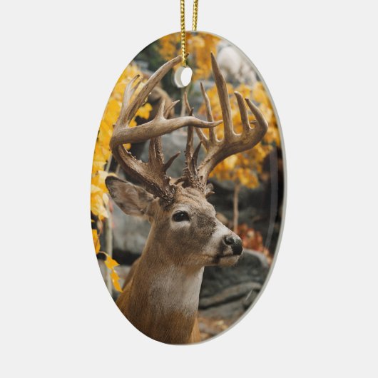Trophy Deer Keramik Ornament (Links)
