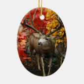 Trophy Deer Keramik Ornament (Hinten)