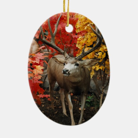 Trophy Deer Keramik Ornament (Hinten)
