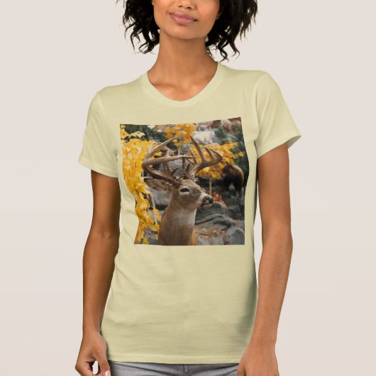 Trophy Deer Keramik Tile T-Shirt (Vorderseite)