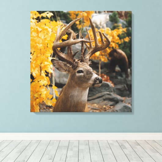 Trophy Deer Leinwanddruck (Insitu (Holzboden))