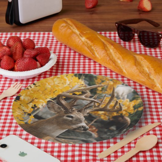 Trophy Deer Pappteller (Picknick)