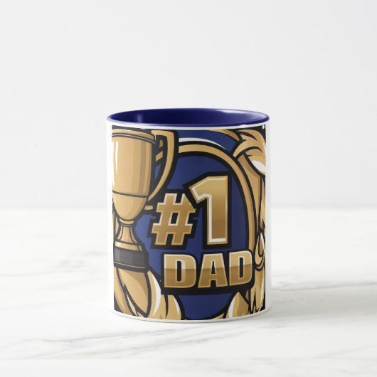 Trophy-Design Nummer 1 Vater Tasse (Zentrum)