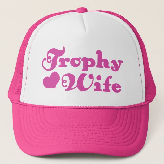 Trophy-Ehefrau Truckerkappe (Vorderseite)