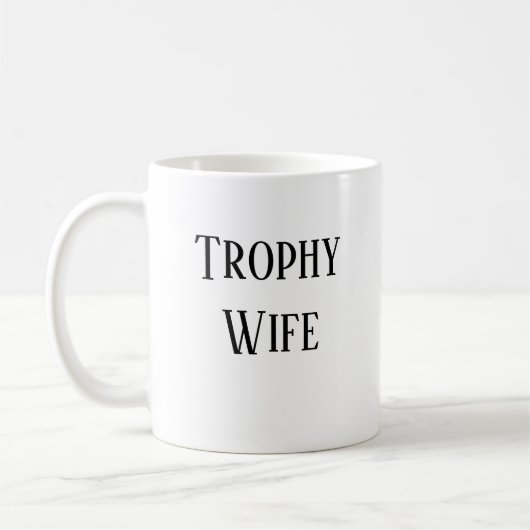 Trophy Ehefrau Weihnachtsgeschenk Kaffee Tasse (Links)