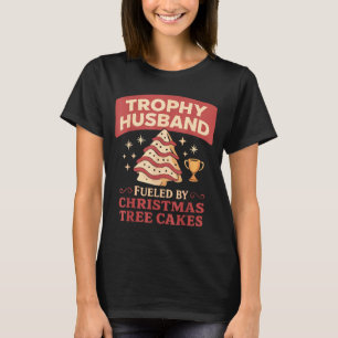 Trophy Ehemann befeuerte Weihnachtsbaum T-Shirt