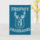 Trophy Ehemann Buck Männer Illustration Karte (Gelbe Blume)