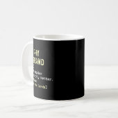 Trophy Ehemann Definition Frau Arm Grafik Kunst Kaffeetasse (Vorderseite Links)