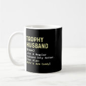 Trophy Ehemann Definition Frau Arm Grafik Kunst Kaffeetasse (Links)