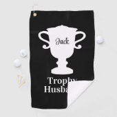 Trophy Ehemann Golfhandtuch mit individuellem Name (Insitu)