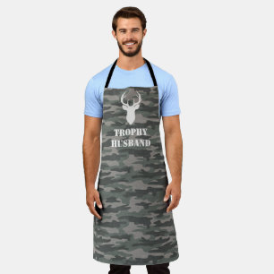 Trophy Ehemann Lustiges Männergeschenk Camouflage  Schürze