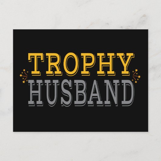 Trophy-Ehemann Postkarte (Vorderseite)