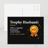 Trophy Ehemann Weltbester Ehemann 1. Platz Postkarte (Vorne/Hinten)