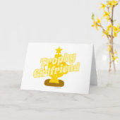 Trophy Girlfriend Karte (Gelbe Blume)