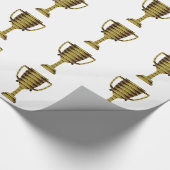 TROPHY GOLD: Geschäftserfolg, Wettbewerb, Sport Geschenkpapier (Ecke)