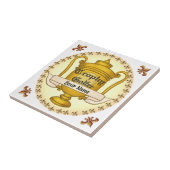 Trophy Golfer Golf Fliese (Seite)