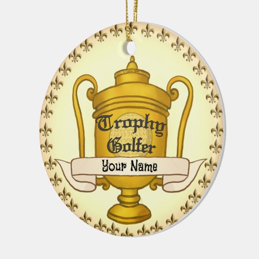 Trophy Golfer Golf Keramik Ornament (Links)