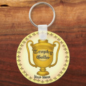 Trophy Golfer Golf Schlüsselanhänger (Vorderseite)