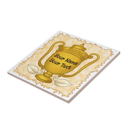 Trophy Grandpa Golf Fliese (Seite)