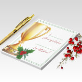 Trophy Holiday Contest Voting Notepad Pack von 40 Notizblock