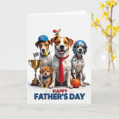 Trophy Hund Vatertagskarte Karte (Gelbe Blume)