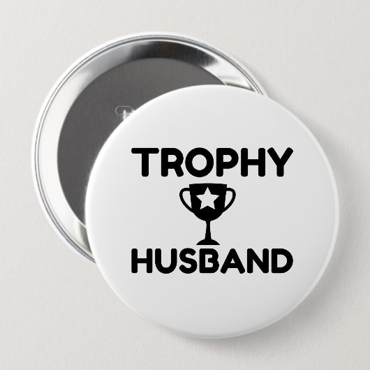 Trophy Husband Button (Vorne & Hinten)