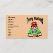 Trophy Husband Cartoon Visitenkarte (Vorderseite)