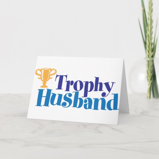 Trophy Husband Feiertagskarte (Vorderseite)