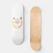 Trophy Husband Fueled by Christmas Tree Cakes Skateboard (Vorderseite)