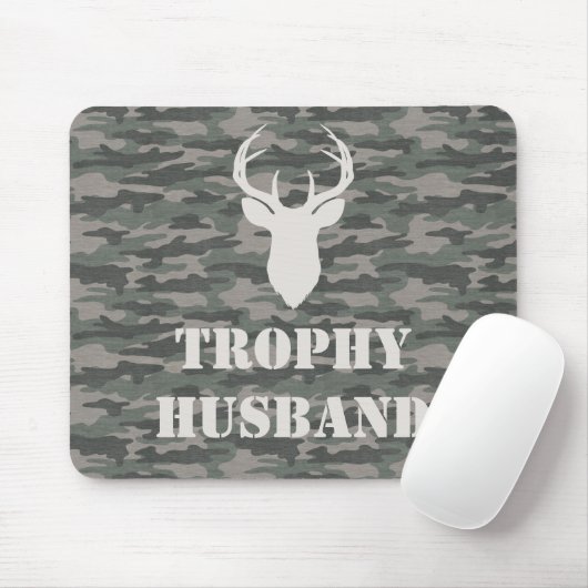 Trophy Husband Funny Men's Gift Mousepad (Mit Mouse)