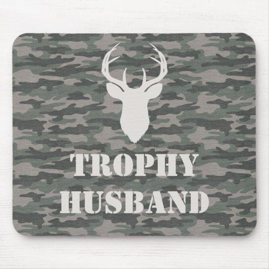 Trophy Husband Funny Men's Gift Mousepad (Vorne)