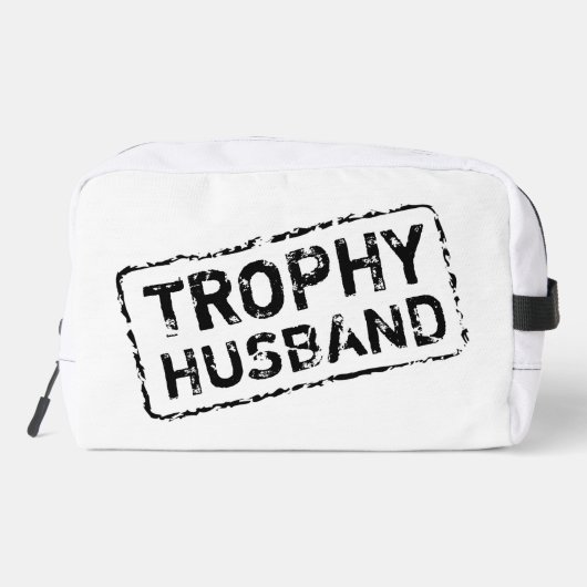 Trophy Husband lustige Toilettenbeutel Reisekit Waschbeutel (Rückseite)