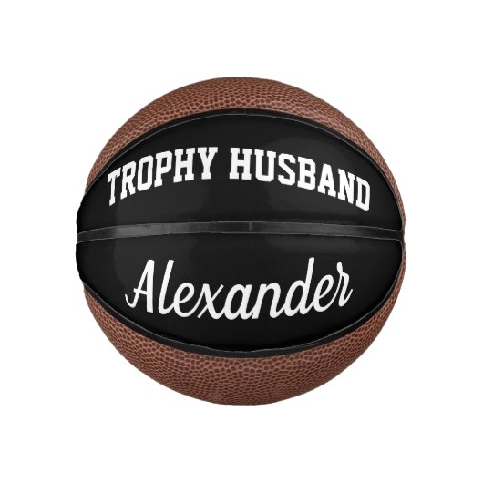 Trophy Husband Mini Basketball für verheiratetes B (Vorderseite)