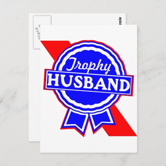 Trophy Husband Postkarte (Vorne/Hinten)