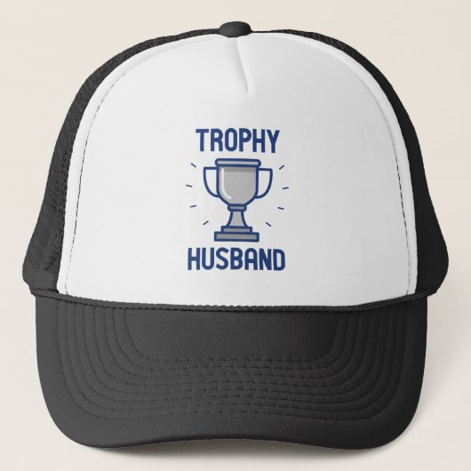 Trophy Husband Truckerkappe (Vorderseite)