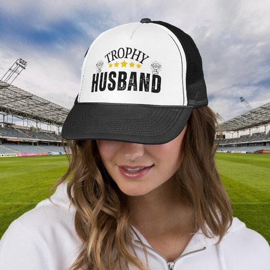 Trophy Husband Vater Cap - Funny EmbroideTrucker H Truckerkappe
