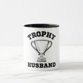 Trophy Husband Wedding Anniversary Tasse (Zentrum)