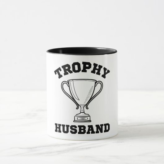 Trophy Husband Wedding Anniversary Tasse (Zentrum)
