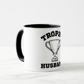 Trophy Husband Wedding Anniversary Tasse (Vorderseite Links)