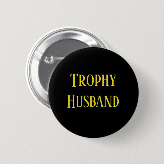 Trophy Husband Weihnachtsgeschenk Button (Vorne & Hinten)