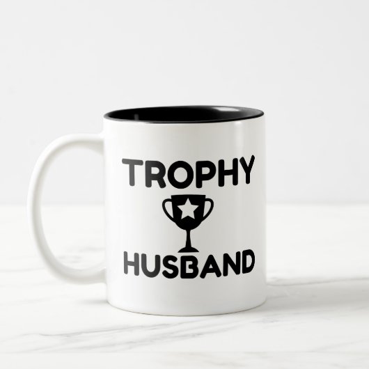 Trophy Husband Zweifarbige Tasse (Links)