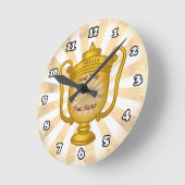 Trophy-Mama Runde Wanduhr (Winkel)