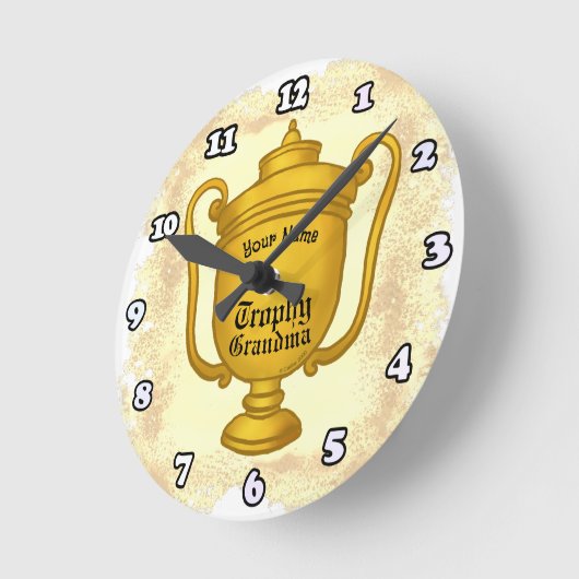 Trophy Oma Runde Wanduhr (Winkel)