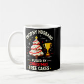 Trophy Retro Husband Fueled By Christmas Tree Cake Kaffeetasse (Links)