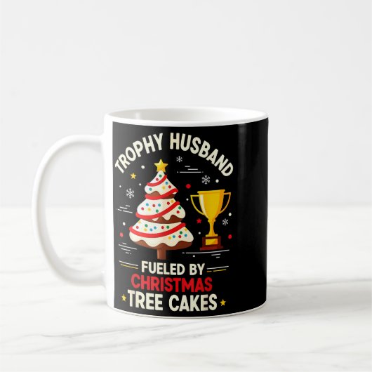 Trophy Retro Husband Fueled By Christmas Tree Cake Kaffeetasse (Links)