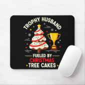 Trophy Retro Husband Fueled By Christmas Tree Cake Mousepad (Mit Mouse)